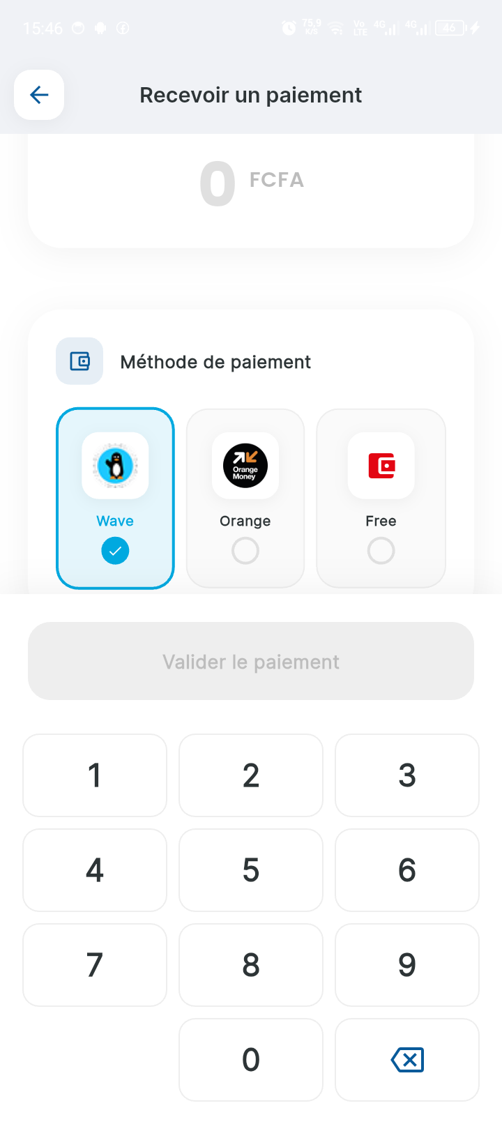 Recevoir un paiement
